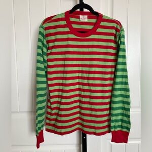 Hanna Andersson Adult Unisex Christmas Striped Pajama Top